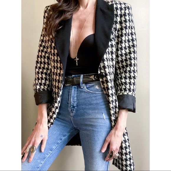 Vintage houndstooth jacket - Picture 6 of 10